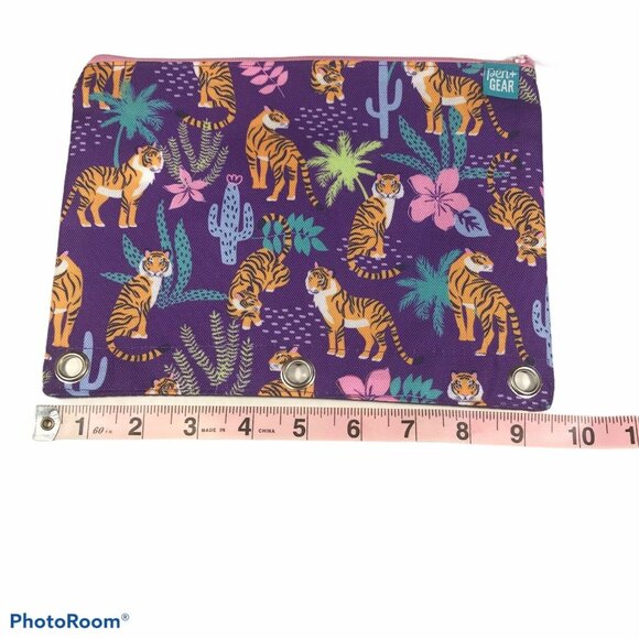 Pen And Gear Tiger Binder Pouch 9.5” X 7” New With Tags - Picture 5 of 6